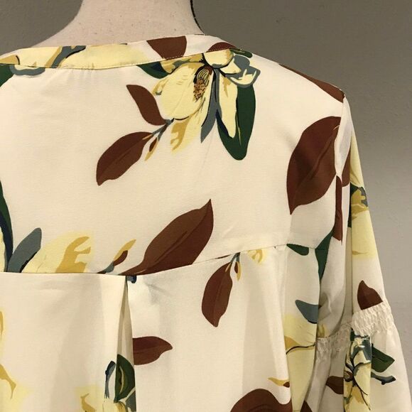 Floral long sleeve loose fit mini dress - Picture 8 of 11